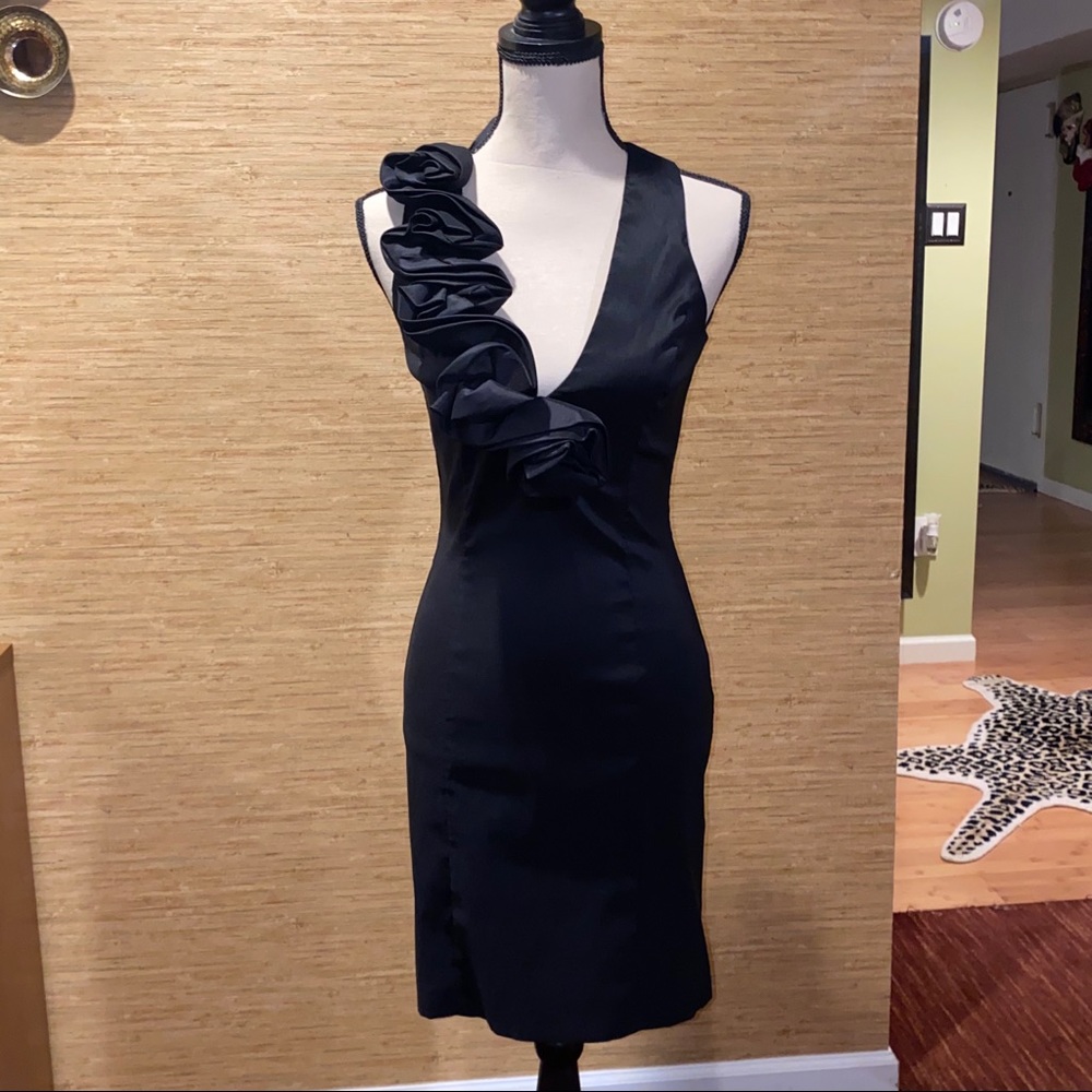 Black cocktail dress